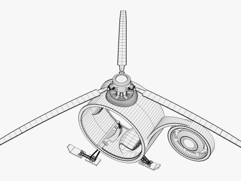 Persoonlijke eenzitshelikopter M1 3D Model