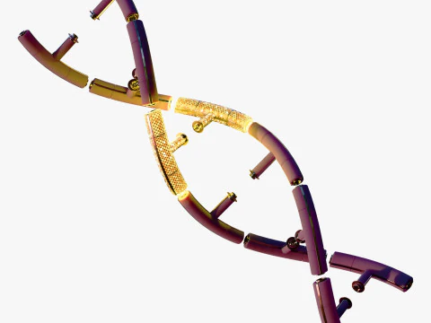 Structure ADN Techno M1 Modèle 3D