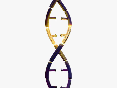 Techno-DNA-structuur M1 3D Model