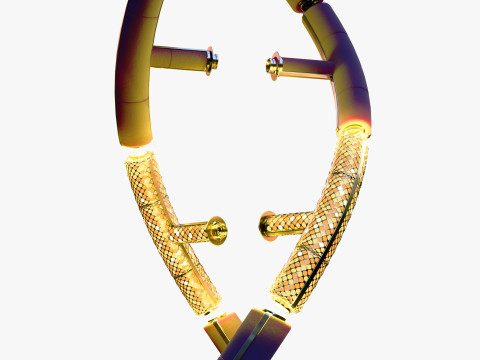 Techno-DNA-structuur M1 3D Model