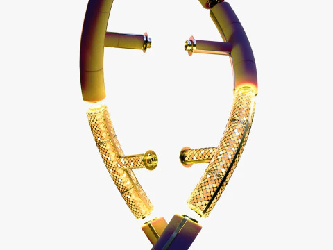 Structure ADN Techno M1 Modèle 3D