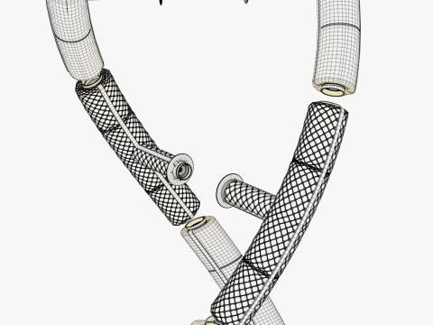 Techno-DNA-structuur M1 3D Model