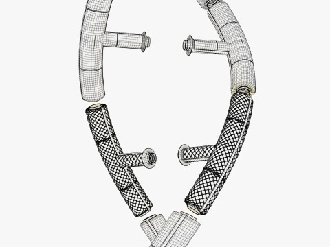 Techno-DNA-structuur M1 3D Model