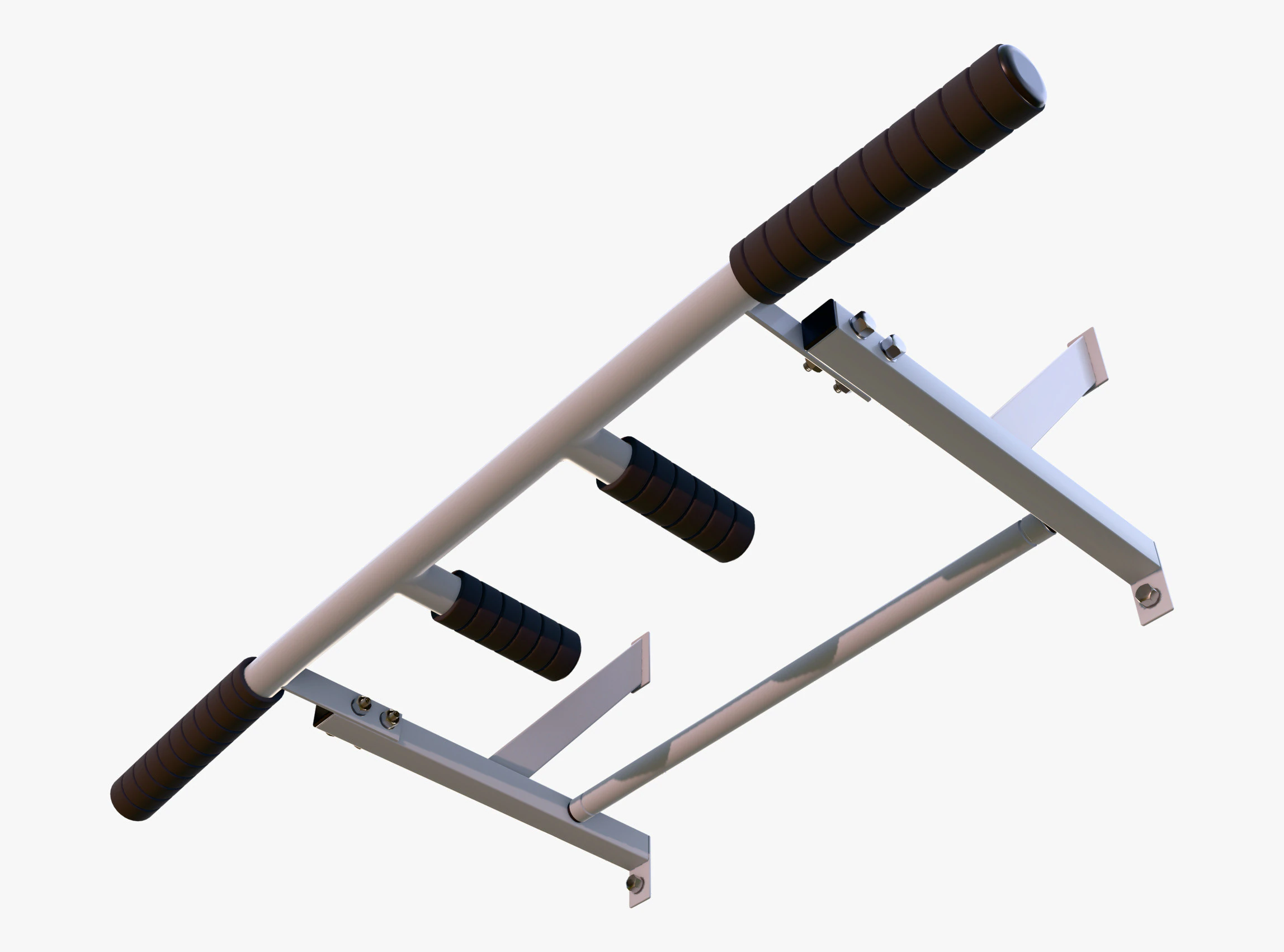 Wall Mounted Pull Up Bar M1 3D Model .c4d .max .obj .3ds .fbx .stl .blend 