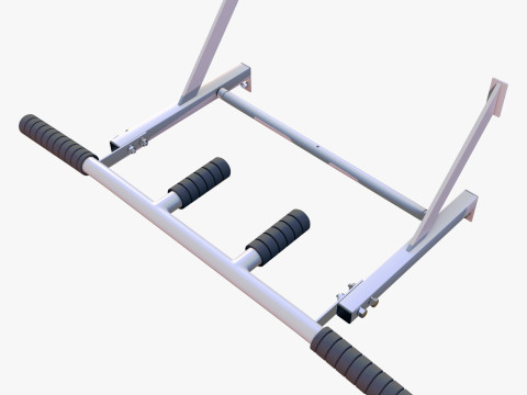 वॉल माउंटेड पुल अप बार एम1 3D मॉडल