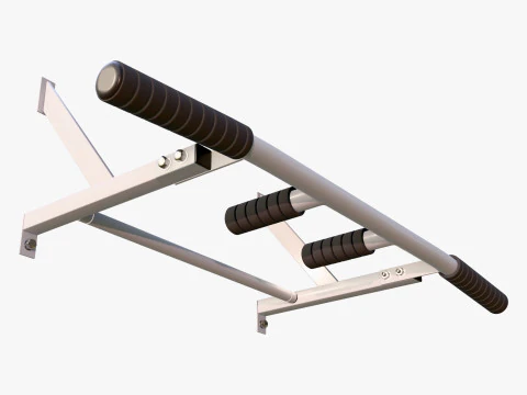 Wall Mounted Pull Up Bar M1 3D Model