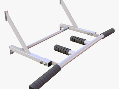 Wall Mounted Pull Up Bar M1 3D Model