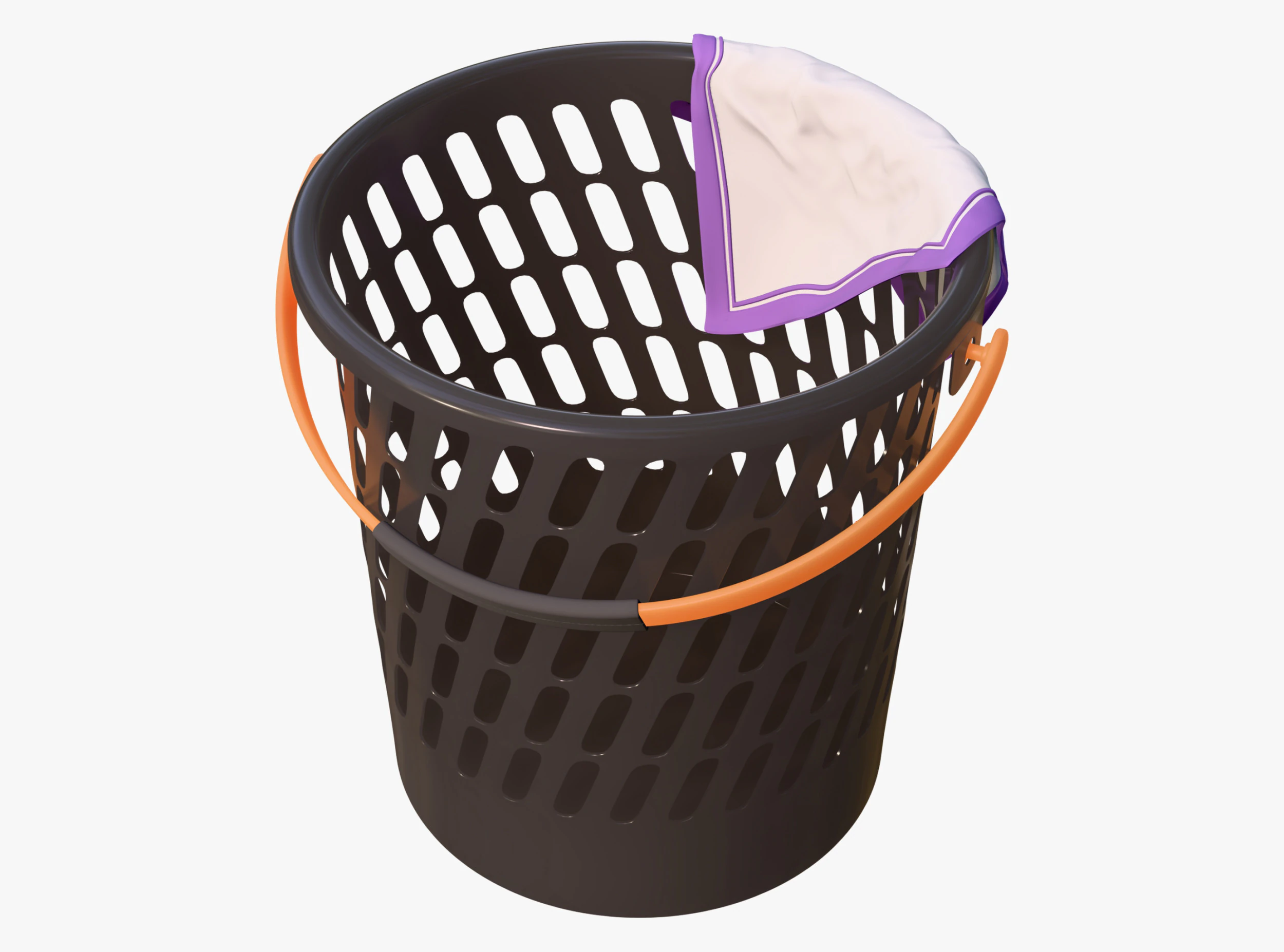 Cesto portabiancheria in plastica M1 Modello 3D .c4d .max .obj .3ds .fbx .stl .blend