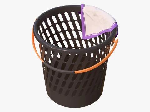 Cesto portabiancheria in plastica M1 Modello 3D