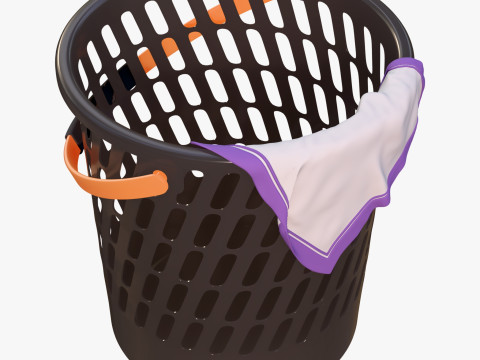 플라스틱 세탁 바구니 M1 3D 모델