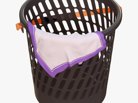 플라스틱 세탁 바구니 M1 3D 모델