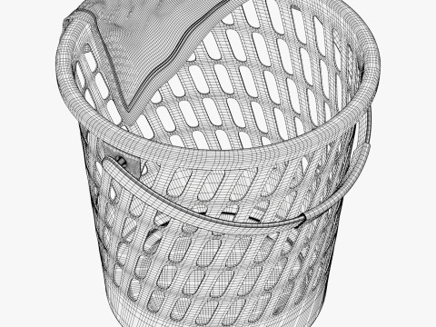플라스틱 세탁 바구니 M1 3D 모델