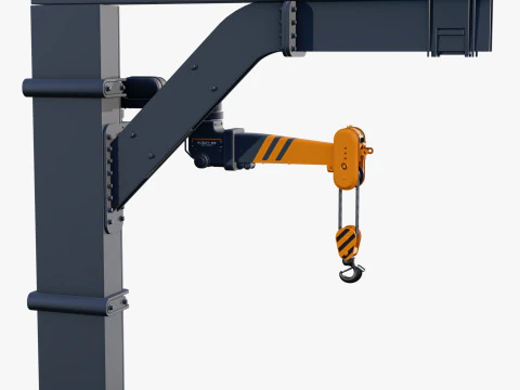 Industrial Robotic Jib Crane M1 3D Model