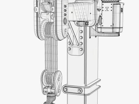 Robot Industri Jib Crane M1 Model 3D