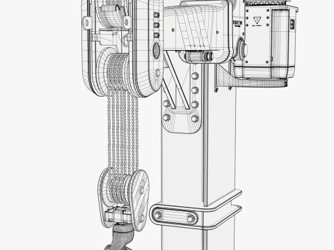 Industrial Robotic Jib Crane M1 3D Model