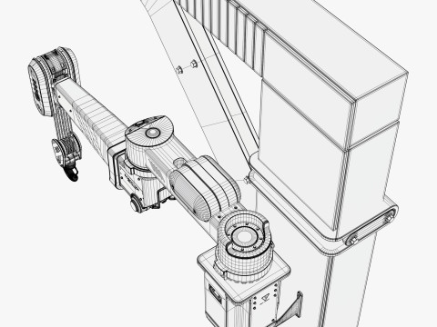 Robot Industri Jib Crane M1 Model 3D