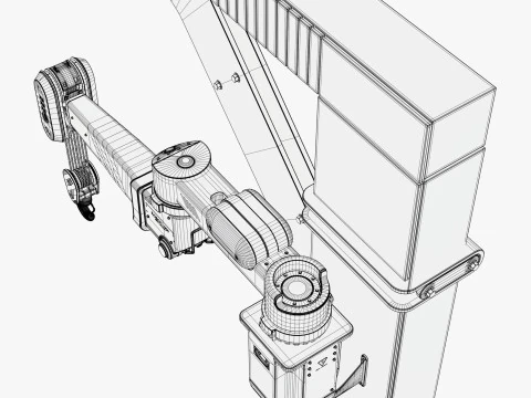 Industrial Robotic Jib Crane M1 3D Model
