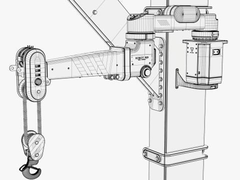 Robot Industri Jib Crane M1 Model 3D