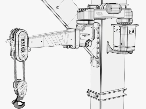 Industrial Robotic Jib Crane M1 3D Model