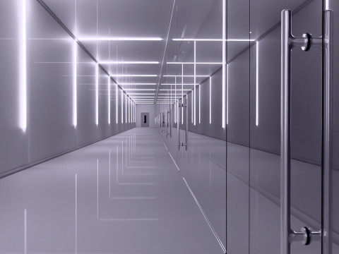 Modern Light Hallway M1 3D Model