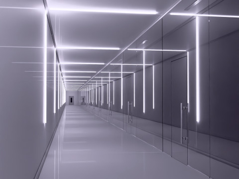 Modern Light Hallway M1 3D Model