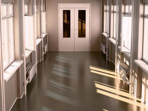 Corridoio edilizio M1 Modello 3D