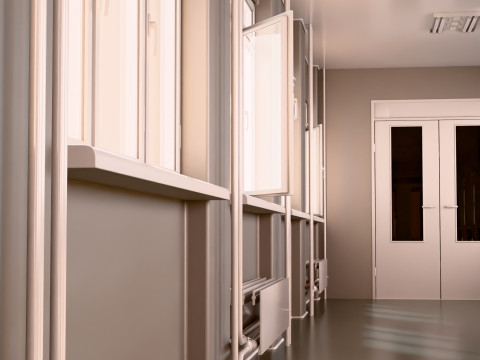 건물 복도 M1 3D 모델