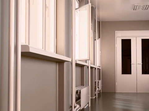 Corridoio edilizio M1 Modello 3D