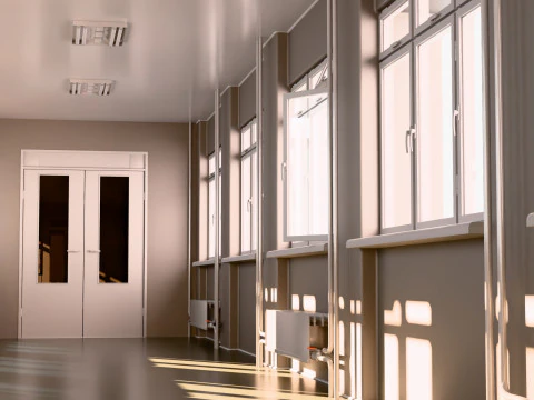 Corridoio edilizio M1 Modello 3D