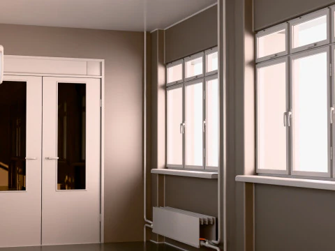 Corridoio edilizio M1 Modello 3D