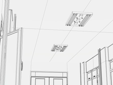 Corridoio edilizio M1 Modello 3D