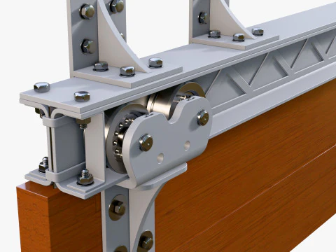 Schiebet&uuml;rmechanismus M1 3D Modell