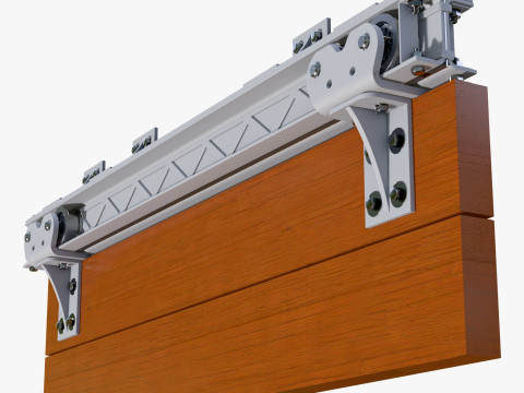 移门机构M1 3D 模型