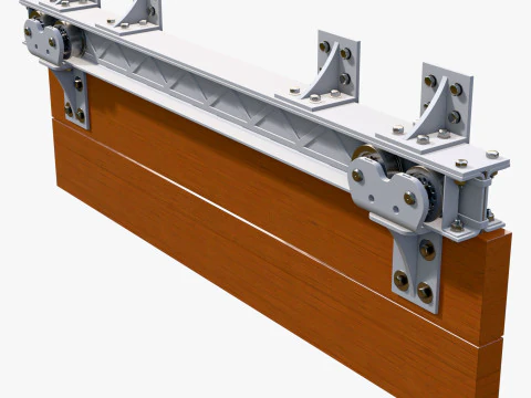 Schiebet&uuml;rmechanismus M1 3D Modell