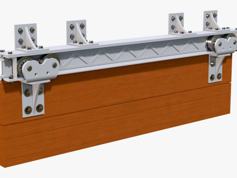 移门机构M1 3D 模型