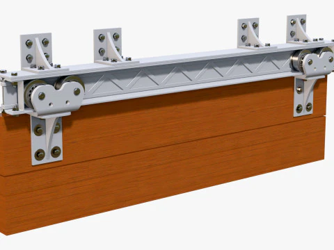 Schiebet&uuml;rmechanismus M1 3D Modell