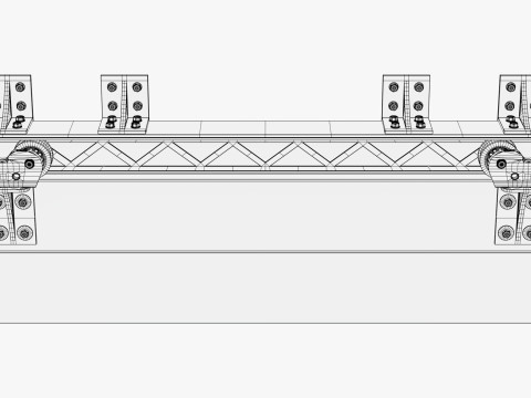 移门机构M1 3D 模型