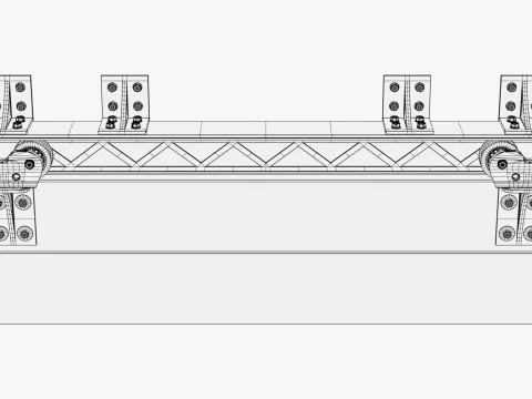 Schiebet&uuml;rmechanismus M1 3D Modell