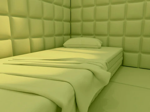 Mental Hospital Padded Room M1 3D Model