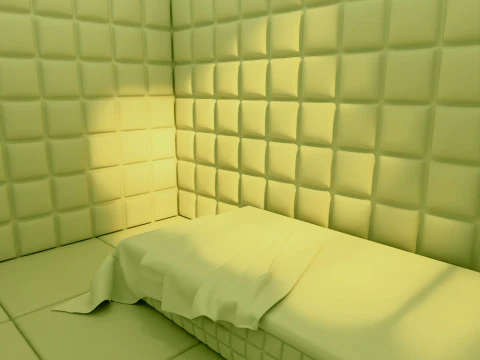 Mental Hospital Padded Room M1 3D Model