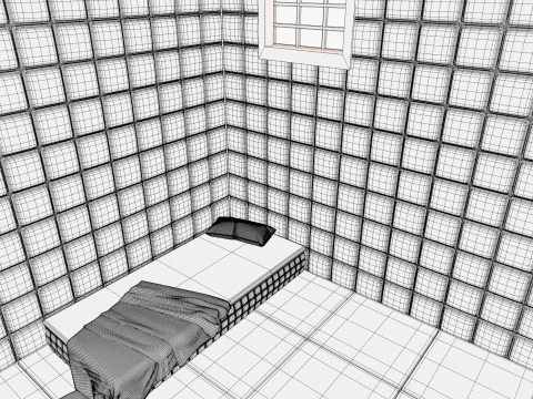 Mental Hospital Padded Room M1 3D Model