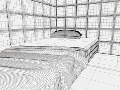 Mental Hospital Padded Room M1 3D Model