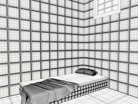 精神病院软垫室M1 3D 模型