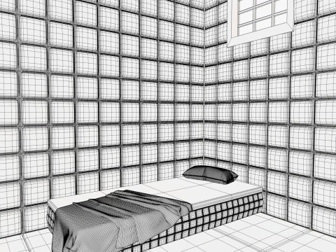 Mental Hospital Padded Room M1 3D Model