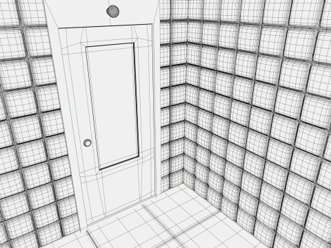 Mental Hospital Padded Room M1 3D Model