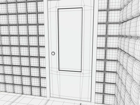 Mental Hospital Padded Room M1 3D Model