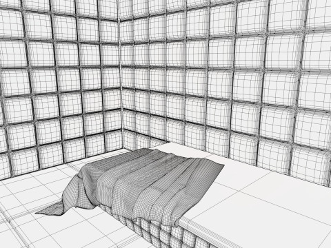 精神病院软垫室M1 3D 模型