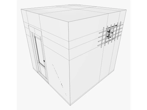 Mental Hospital Padded Room M1 3D Model