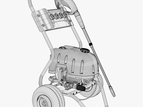 Portable Pressure Washer M1 3D Model