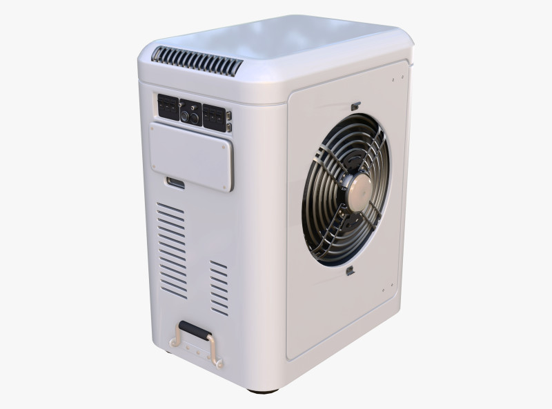 Aire acondicionado portátil M1 Modelo 3D .c4d .max .obj .3ds .fbx .stl .blend 